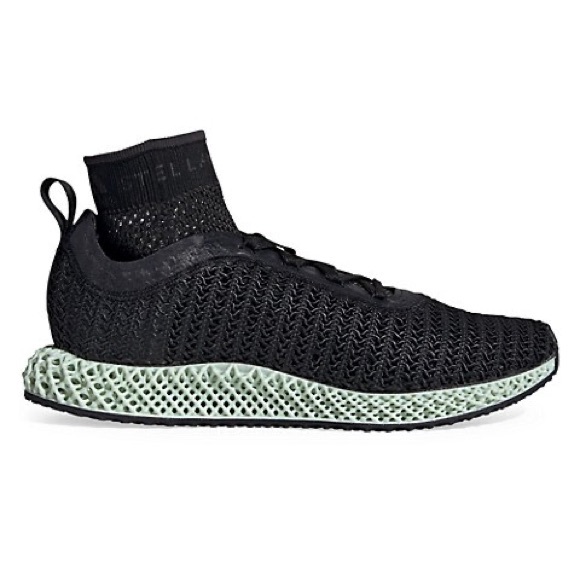 ADIDAS x STELLA MCCARTNEY Limited Edition Alphaedge 4D Printed Sneakers in Black - Picture 3 of 12